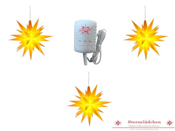 Preview: Herrnhuter Sterne-Set "Flexi" A4, gelb